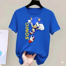 SONIC - CAMISETA Fantasia Infantil Personagens Meninos Tails Knuclkes Shadow Amy