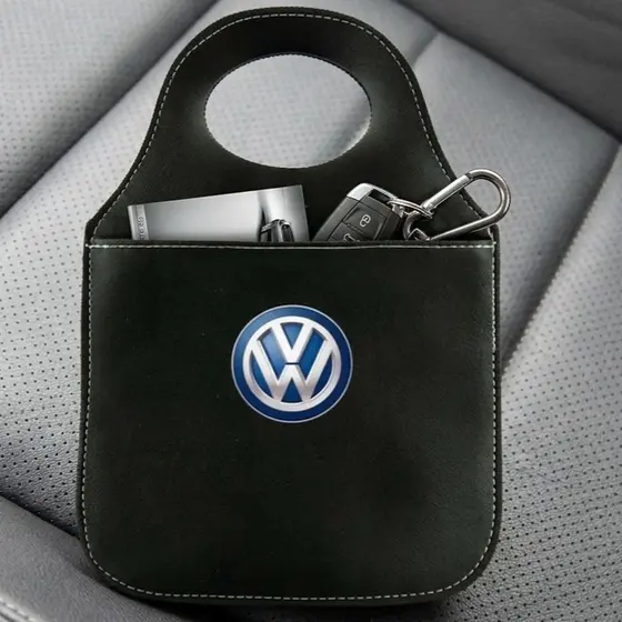 Lixeira Automotiva Porta Lixo ,Porta utensilios , Porta celular,Couro Reforçado Universal