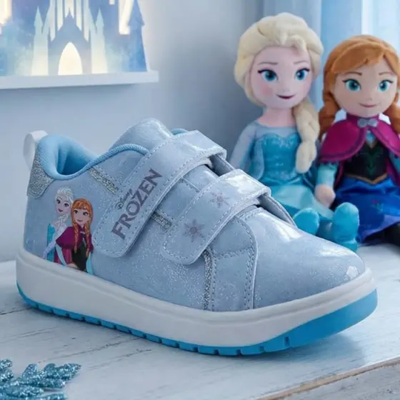 Tênis Infantil Meninas Frozen Conforto Disney Original - Verniz Brilho
