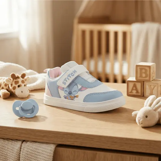 Tênis Calçado Menina Stitch Disney Original – Conforto e Durabilidade - Velcro