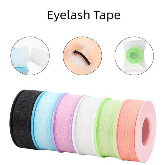 Stock Extensões De Cílios Fita De Gel De Silicone Isolado Colorida Para Embalagem Individual Pele Não Irritante