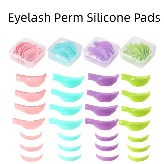Novo Local 7 Pares De Almofadas De silicone Para Cílios Quentes , Ferramentas Auxiliares Espaçadores De Girassol Coloridos