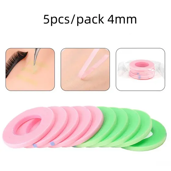 Nova Fita Adesiva Para Pestanas 5pcs/pack 4mm Rosa Levantar