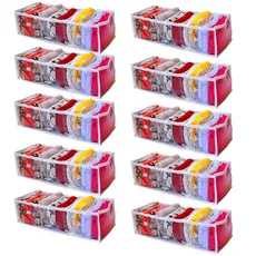 Colmeia organizadora de gaveta transparente kit com 10 und (10x15x35cm) M