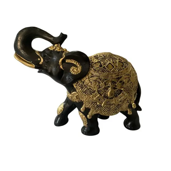 Elefante espelho medio em Gesso Decorativo Peça Decoração Sofisticada para Sala Quarto Escritório