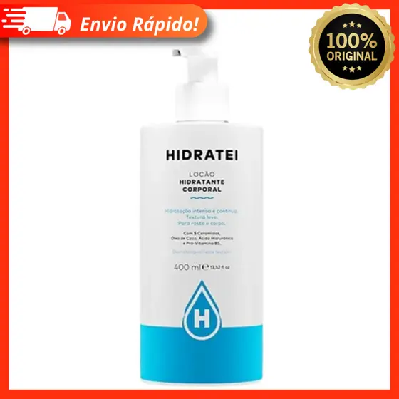 Loção Hidratante Corporal Hidratei 400ml - Para Rosto e Corpo