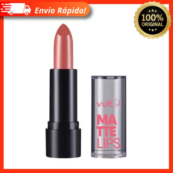 Batom Matte em Bala Lips - Vult - Alta Pigmentação e Cobertura