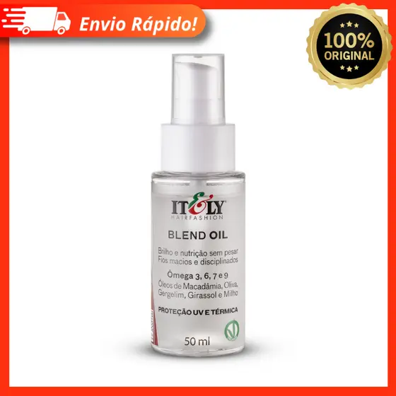 Óleo Capilar Multifuncional Itely Blend Oil 50ml - Cabelos Brilhosos, Nutridos, Macios e Protegidos