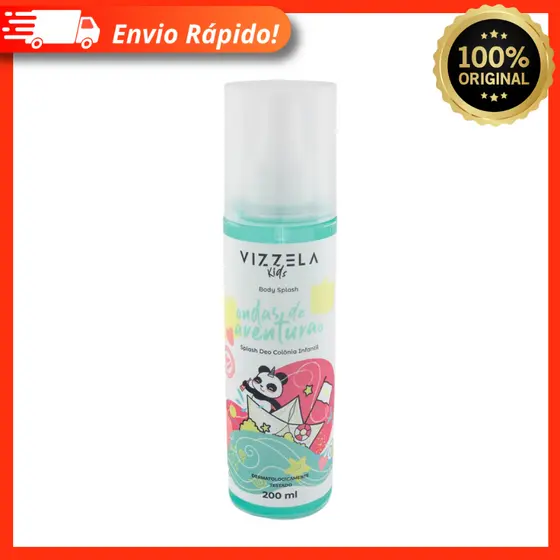 Body Splash Vizzela Deo Colônia Infantil - Ondas de Aventura 200ml