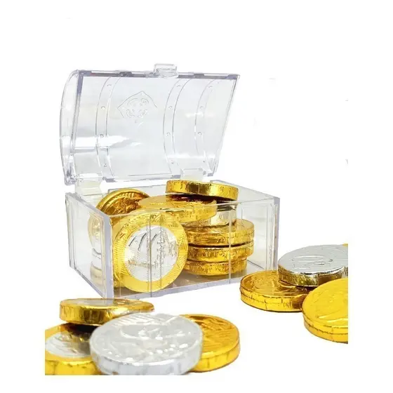 Kit 66 Cristal Baú Do Tesouro Pirata Lembrancinha Acrílico