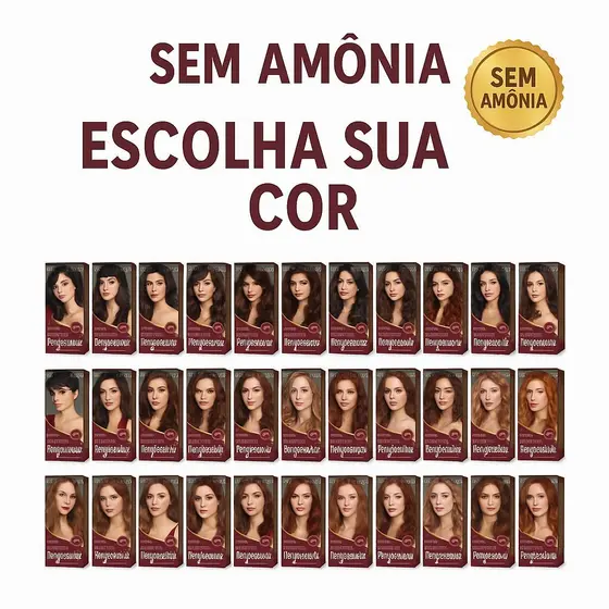 Tonalizante burguesinha Sem Amônia Probelle 50g escolha sua cor
