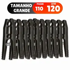 kit 120 unidades prendedor de plástico reforçado - pregador de roupa premium.