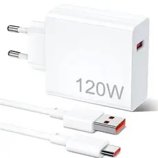 Carregador de 67W 120W xiao mi com 6A USB C cabo Turbo Charge Turbo Power Cabo USB + Cabo Tipo C