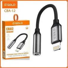 Cabo Adaptador de Fone Ouvido Lightning P2 P3 Compatível Com iPhone