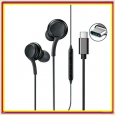 Fone Com Fio Tipo C Intraauricular e Música Áudio Imersivo Compatível com Todos Entrada C