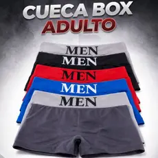 Kit Cuecas Boxer Adulto Sem Costura Microfibra