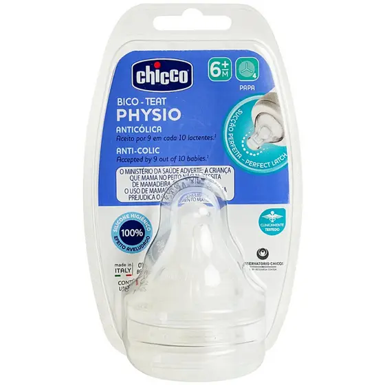 Bico Mamadeira Chicco Perfect5 Papa (6M+) 2 Unidades