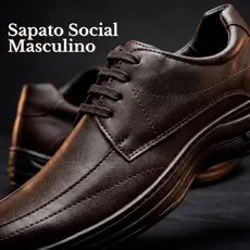 Sapato Social Masculino Couro Tecnológico com Cadarço Preto Café Confortável Antiderrapante Trabalho Social