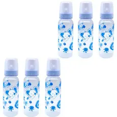 6 Mamadeiras Atacado Anplas 240ml Bico Redondo