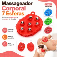 Luva Massageadora Esferas Relaxa Alivia Dores Tensão Corporal
