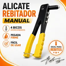 Alicate Rebitadeira 4 Bicos Profissional Alicate Rebitador Manual de Mão para Fixação
