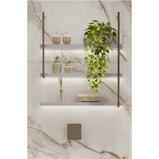Expositor “FOREVER” ( 2 suportes 50x20/1sup 20x20/ 1sup 70x20) Banheiro Dourado