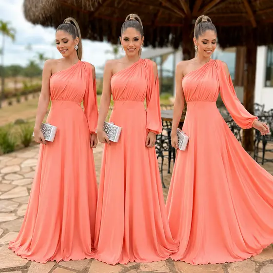 CRISTINA ANAIR VESTIDO ANA BELLA LONGO FESTA FORMATURA MADRINHA CASAMENTO CONVIDADA