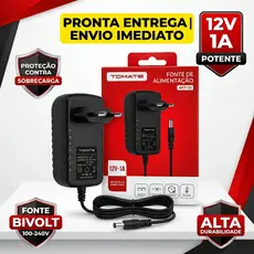 Fonte Tomate MTT-052 5V 2A Bivolt P4 5,5mm para TV Box