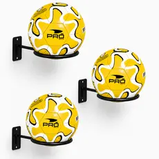 Kit03 Suporte Bola Futebol Basquete Vôlei + Parafusos e Buchas Super Reforçado
