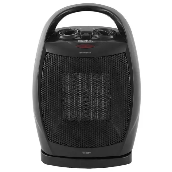 Aquecedor Elétrico Britânia Ceramic AB1600P 2 em 1 Ventila e Aquece 1500W