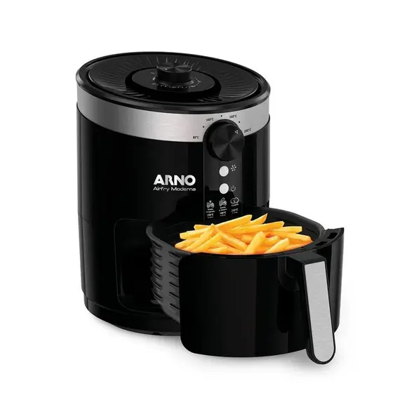 Fritadeira Elétrica sem Óleo Arno Moderna 3,5L Preta PFRY EY1208B1 127V