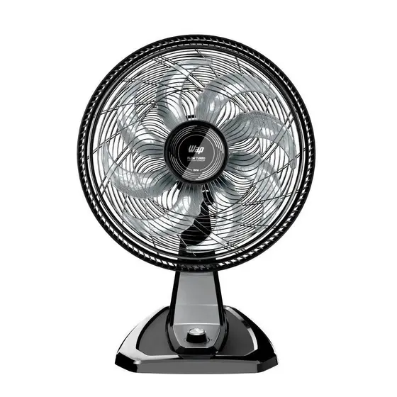 Ventilador WAP Mesa e Parede Flow Turbo Preto 220V 50cm 8 Pás FW009219