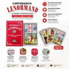 Tarot Baralho Lenormand Cartomancia Deck 36 Cartas