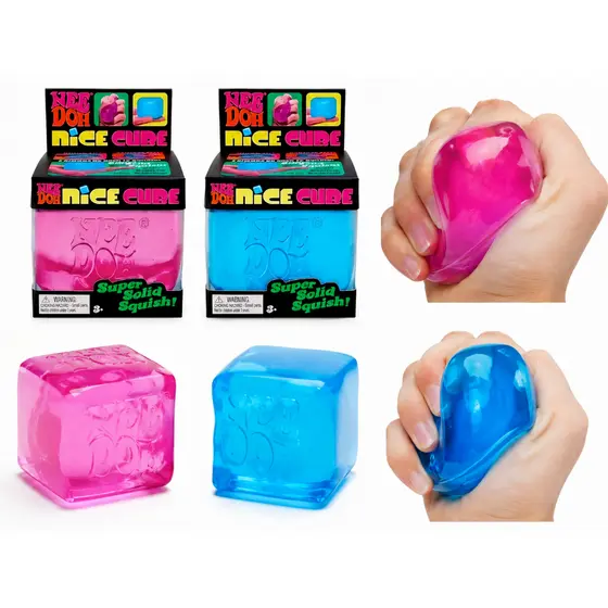 Brinquedo Anti-stress Nee Doh Nice Cube Super Squishy Azul