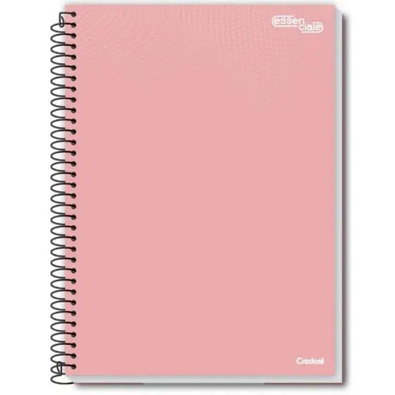 Caderno Universitário Essenciale Rosa 1/10/16/20 matérias Credeal
