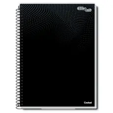 Caderno Universitário Essenciale Preto 10/16/20 matérias Credeal