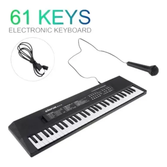 Teclado Eletrônico Órgão 61 Teclas Bf-6138 Musical Profissional