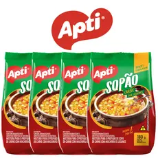 4 Sopão Apti Carne Com Macarrão e Legumes 180g