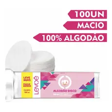 Algodão Em Disco Limpeza Facial Maquiagem 100un