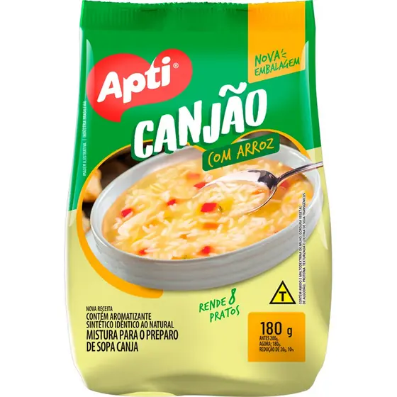 Sopão Apti Canjão Com Arroz 180g