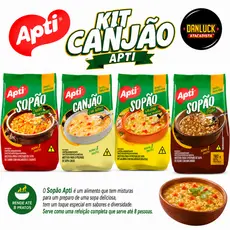 Kit Sopão Apti 4 sabores Completos