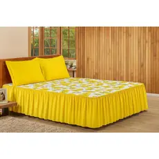 Cobre leito de Cama Casal Queen Oxford 3 Peças Promoção