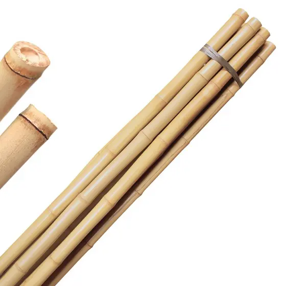 Bambu Sapecado Para Decorações Moveis Estacas de Sustentação Cercas Jardim Tutor 1 metro 6 Unid