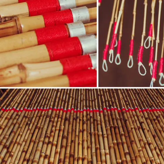 Vara de Pesca Bambu Encaixe de Duas Partes Ponta Fina 2,00 mts Nº1