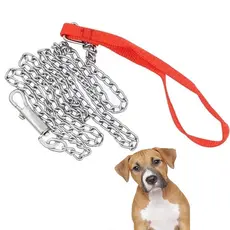 Corrente Guia Coleira Metal para Cachorro Cães Pet Adestramento Passeio para Prender Resistente Forte