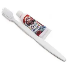 Kit Escova Para Pets Escova Dental + Creme Dental Morango CatDog