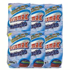 Kit 6 Lava Roupas pó Biodegradável 800g cada Desomax Sabão Detergente