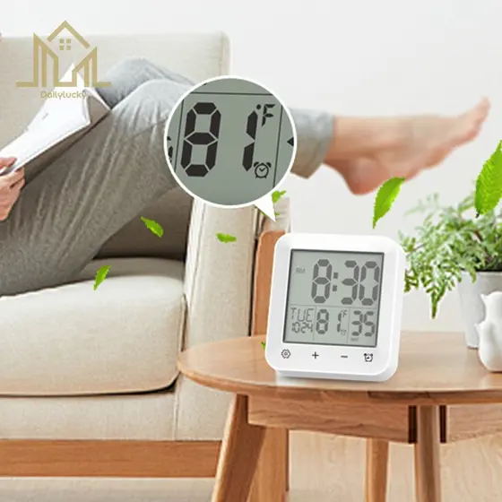 Relógio De Banheiro Com Display LCD , Parede Para , Temporizador Spa , Sauna , Crianças E Adultos [Dailylucky.br-DLY]