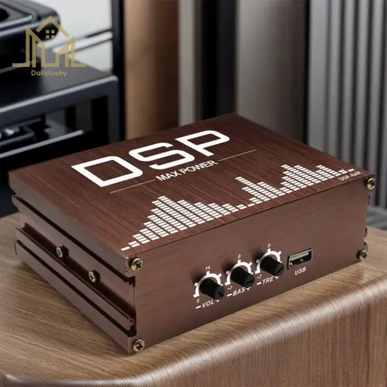 Processador De Áudio Digital DSP Para Carro 4x50W Amplificador De Potência Carros [Dailylucky.br-DLY]