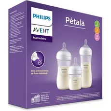 Kit 3un Mamadeira Avent Pétala 125ml-260ml-330ml